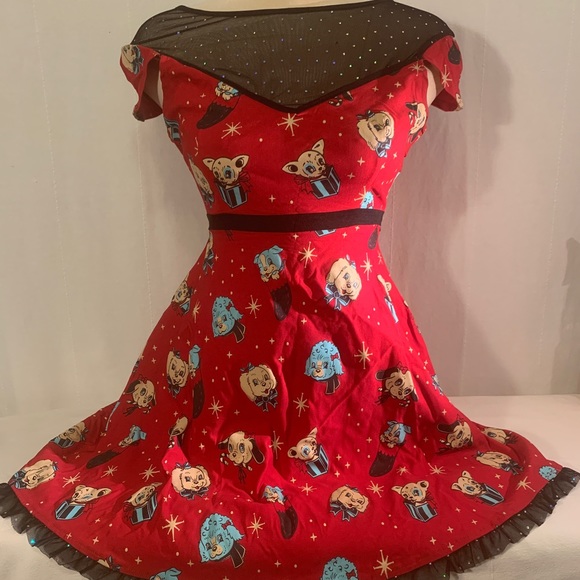 Soupuss 'Holly Jolly' Lyla dress (peekaboo puppies & xmas gifts) discontinued - Picture 2 of 7